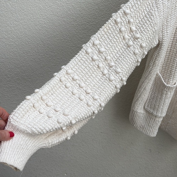 Madewell | Bobble cardigan sweater in bright Ivory - Picture 5 of 12